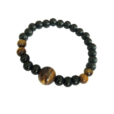 Black Onyx Bracelet Tiger Eye's Stone